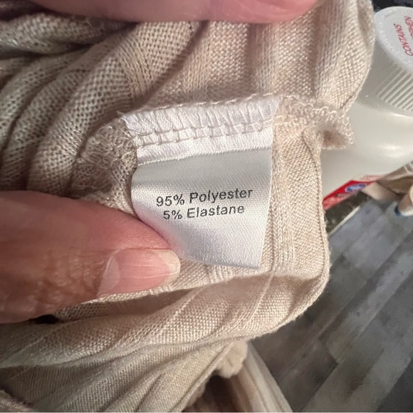 NWOT Cozy Cream Tiered Two Piece Knit Ribbed Sweater Dress Set Cropped SOFT - Picture 12 of 13